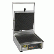 Contact-grill vitrocéramique spécial panini plaques rainurées GVS 335 R Roller Grill - inox GVS 335 R