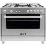 Cuisinière gaz - 5 feux - Four gaz 115L - Grill 1.8 kW - TS95C71X - Saro - argenté inox SAR-331-1165