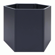 Décoshop26 - Carré potager surélevé jardinière 460 L design moderne 100 x 88 x 77 cm en acier galvanisé anthracite 04_0008904 - 3000267212052