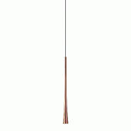Gea Luce Dafne Sp/I - Lampe À Suspension Simple Encastrable 7W Led 3000K Faisceau 38° Finition Cuivre Avec Rosace Noir Satiné - Gealuce - cuivre DA