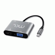 MCL MD1B99AU3CHVUDP station d'accueil USB 3.2 Gen 1 (3.1 Gen 1) Type-C Argent
