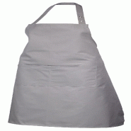 METRO PROFESSIONAL Tablier à bavette long, polyester/coton, 100 x 82 cm, gris, 3 unités - gris multi-matériau 4337231888432