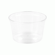 Nvase ECOLOMIQUE - 100 Pcs - Coupe plastique PS cristal - 350 ml, Ø11,2 cm, Hauteur: 6,1 cm - transparent plastique NVS210COUPCD350