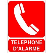 Panneau de signalisation - telephone d'alarme