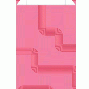 Pochettes cadeau Anniversaire RETIF rose 12x4,5x20cm - par 150