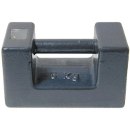 Poids rectangulaire en fonte laqué - 10 kg - Pour contrôle et étalonnage des instruments de pesage_0