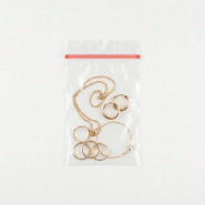 Sachet zip rouge forte pression 6 x 8 cm 60µ - par 1000