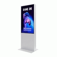 Smart Line Écran Totem Double Face Avec 50" Samsung Écran Blanc Smart Line Écran Totem Double Face Avec 50" Samsung Écran Blanc