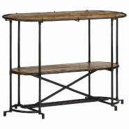 Table console 110x42x76 cm bois massif de récupération Modèle Outdoor Upsilon Prime Plus - 4013502