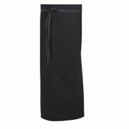Tablier de cuisine sans poche - Porto 100% coton noir - Taille unique - Robur - Textile Tablier de cuisine sans poche - Porto 100% coton noir - Taille unique - Robur - Textile