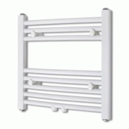 VidaXL Sèche Serviettes Chauffage Central Incurvé 480x480mm + Connecteurs - blanc 140848 VidaXL Sèche Serviettes Chauffage Central Incurvé 480x480mm + Connecteurs - blanc 140848