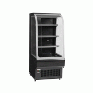 Vitrine réfrigérée semi-verticale NOCTA ENOC60CC - 3 étagères inclinables, façade vitrée incurvée, éclairage LED, 600 mm x 740 mm x 1395 mm