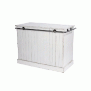 Barre métal Used pour comptoir Héritage - Gris - L120xP63cm