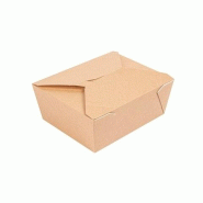 Boîte en carton kraft 15,2x12,1x6,5cm 1350ml THEPACK 50un - 6621134