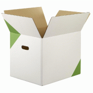 Caisse américaine de transport de plateaux repas carton 46x37x36cm - par 15