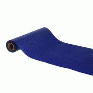 Chemin de table paillettes premium bleu nuit 30cm x 5m