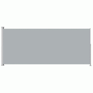 Helloshop26 - Auvent latéral rétractable de patio 180 x 500 cm gris 02_0007337 - gris acier 3000388924636