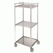 ITALCONCEPT L2G Chariot De Sechage Aluminium 2 Niveaux, 16 Barres, 1850 x 840 x 770mm - 3616350235893