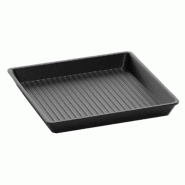 ITALCONCEPT L2G Moule Carre Teflonne Nervure (Sans Poignee), 30  x 260  x 260 mm - 3616350241160
