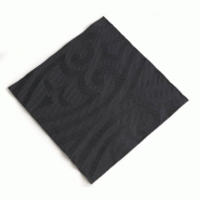 Lot de 240 serviettes noires lily duni elégance 480mm