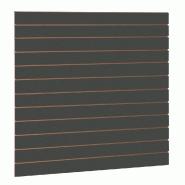 Panneau rainuré R10 L120xP120cm épaisseur 18mm - anthracite