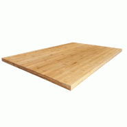 Plateau rectangulaire de table d'intérieur Capri 110x70cm bambou vernis