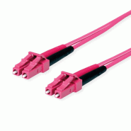 TELEGÄRTNER Cordon FO 2x G50/125 OM4, 1x LC Duplex - 1x LC Duplex, violet, 3 m_0