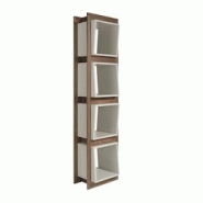 AC ANGEL CERDA Angel Cerdá Etagère cubique en noyer 3027C 50 x 41 x 200 - marron Bois manufacturé 8435631003823 AC ANGEL CERDA Angel Cerdá Etagère cubique en noyer 3027C 50 x 41 x 200 - marron Bois manufacturé 8435631003823