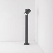 Borne De Jardin À Tirer Avec 1 Ampoule E27 Max. 35W, Ip65, Aluminium Peint, Borne Extérieure, Anthracite - Perenz - gris 8023559548245