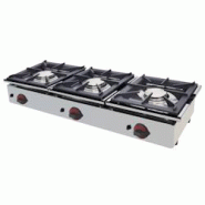 EURAST - Réchaud a gaz 3 feux sur table - 1200x450x240 mm - 17,4 Kw - 4413C021 - inox 4413C021 EURAST - Réchaud a gaz 3 feux sur table - 1200x450x240 mm - 17,4 Kw - 4413C021 - inox 4413C021