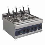 GastroHero Cuiseur à pâtes électrique - 6 paniers à pâtes - 24,75 L - inox ENK6
