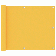 Helloshop26 - Écran de balcon brise pare vue protection confidentialité 75 x 400 cm tissu oxford jaune 02_0010194 - 3000547982729