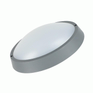 Plafonnier LED ovale Alcapower IP65 15W 1300lm 4000K Gris : Éclairage étanche haute efficacité pour environnements intérieurs et extérieurs - gri