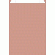 Pochettes cadeaux kraft lisse rose poudré 12x4,5x20 cm - par 150