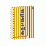 Quo Vadis - Agenda perpétuel - Spiralé - Semainier Horizontal - Français - Eterny - Multicolore - Perpétuel - 12x17 cm - Papier Clairefontaine bla