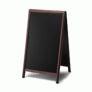 SHOWDOWN Displays Exposiciónate Natura Ardoise Chevalet 68 x 120 cm Marron Foncé ZPCHBBR68x120 - marron Bois manufacturé ZPCHBBR68x120