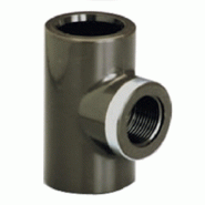 Te 90° Réduit Taraudé RF HTA Femelle à Coller et à Visser - D 032x3/4"