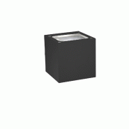 Zafferano Sole Applique Led Ip54 Pour Extérieur Et Intérieur En Aluminium Moulé Sous Pression Gris Foncé 2X10W 3000K Design Moderne Compact Et Pol