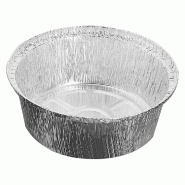 Barquette pour poulet en aluminium Ø21,6x6cm - par 500