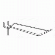 Broche simple fil + T L40cm pour fond perforé + embout - paquet de 10 - acier zingué