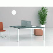 Bureau 2 personnes bois métal moderne Bureau 2 personnes bois métal moderne