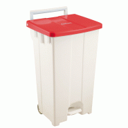 Collecteur à pédale 100L Gilac - Rouge_0