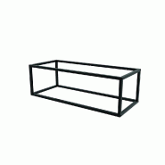 Étagère murale en acier - L94,2xP39,2xH30cm - noir brillant 9005