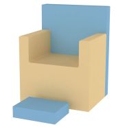 Fauteuil d'allaitement - Repose pieds en option - Réf. MO. FALLR - Dimensions L 720 mm x H 900 mm x P 580 mm_1