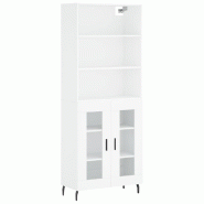 Helloshop26 - Buffet bahut commode armoire meuble de rangement organisateur cuisine salle de séjour salon haut 69,5 x 34 x 180 cm 02_0032733 - 300021