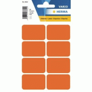 HERMA 40 étiquettes rouges multi-usage, format 25 x 40 mm (5 feuilles 9x16 / cdt) - 3692