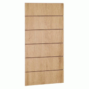 Panneau rainuré R20 L59,5xP120cm épaisseur 18mm - chêne clair