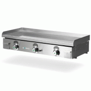Plancha à Gaz NOVO-CROM rainurée en CHROME - L1000 | Mainho - NCRR100N