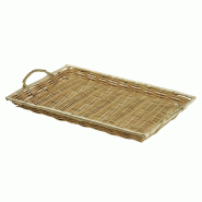 Plateau polypropylène rectangle Plastic 37x22 - MIEL Plateau polypropylène rectangle Plastic 37x22 - MIEL