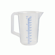 Schneider - tasse doseur, 1 l, échelle embossée, lettres bleues - blanc plastique polypropylène 046732
